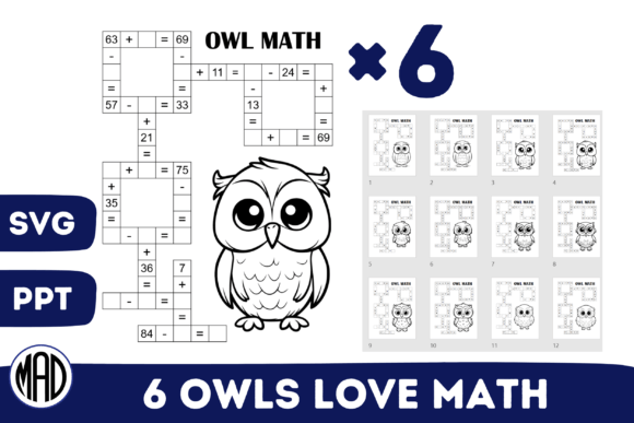 A Designer's Take on the Owl Math Crossmath Puzzles