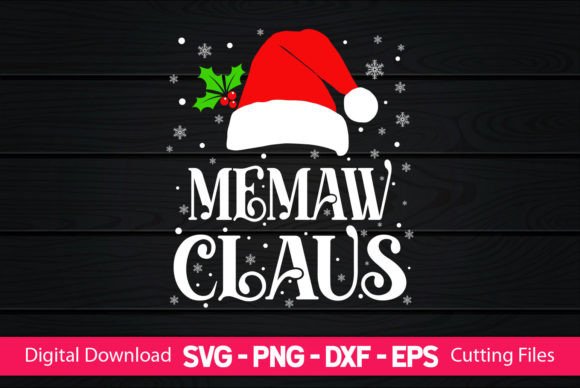 A Memaw Claus Graphic Asset for Crafts-Based Businesses