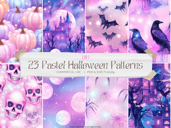 Beyond Spooky: A Designer's Take on the Pastel Halloween Pattern Pack