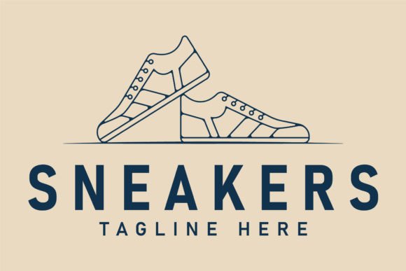Evaluating a Sneaker Logo Line Art Icon for Embroidery Projects
