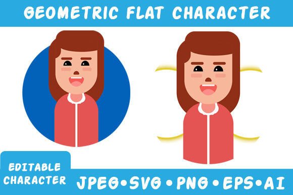 Geometric Character Graphics for Brand Illustrations